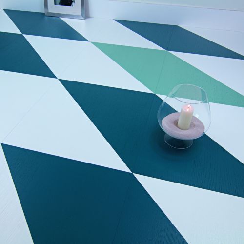 Floorin põrandad - Oak Triangle extra white / mentha